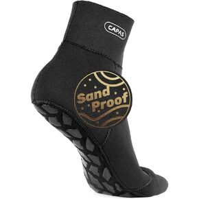 CAPAS 2mm Neoprene Water Socks, Beach Volleyball Sand Proof Socks, Wetsuit Diving Socks Keep Warm for Men Women
