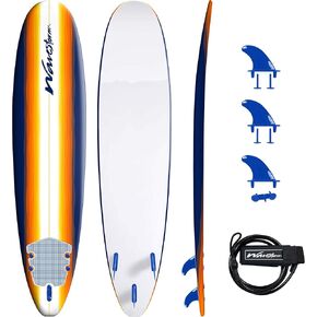 لوح ركوب الأمواج الكلاسيكي Longboard بطول 8 أقدام من Wavestorm