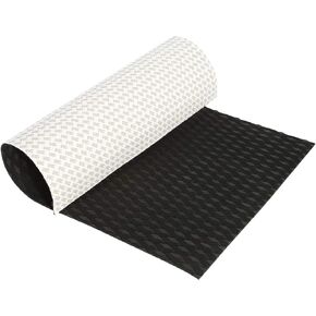 NovelBee 40" x 20“ x 0.22" Universal DIY Traction Non-Slip Grip Mat Pad with Trimmable EVA Sheet for Boat Decks,Kayak,Surfboard (Black)