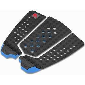 Abahub 9 Piece Surf Deck Traction Pad Premium EVA with Tail Kicker 3M Adhesive for Surfboard Longboard Shortboard Funboard Fish Skimboard Black/Blue/Brown/Gray/White/Orange/Navy Blue