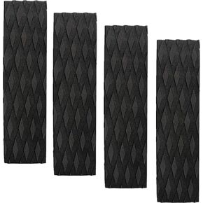 Surfboard Traction Pads, 4Pieces Black Surfing Front Traction Anti-Slip Pad for Surfboards, Skimboards, Shortboards, Longboards and Kayak