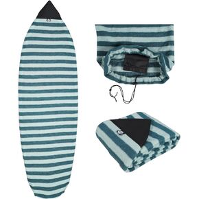 Surfboard Sock Cover - Knit Protective Board Bag (Shortboard, Longboard, and Hybrid) Size 6'0, 6'3, 6'6, 7'0