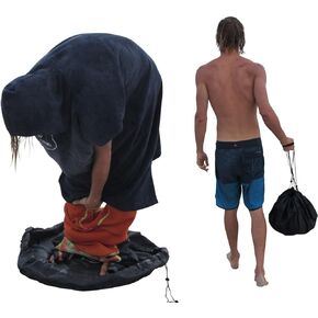 Ho Stevie! Durable Wetsuit Changing Mat/Waterproof Dry-Bag for Surfers (Clean Wetsuit, Clean Car)