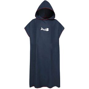 CALIDAKA Surf Poncho Changing Robe with Hood Changing Towel Poncho Robe Thick Quick Dry Microfiber Wetsuit Changing Towel for Surfing Beach Swim Outdoor Sports