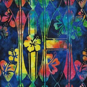 Michael Miller Surfing Batik, Indigo in Kuwait