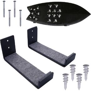Ho Stevie! Surfboard Wall Mount - Strong Racks Hold Any Size Surfboard - Easy to Install (Hardware Included) - Felt Padding Protects Your Surfboard