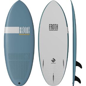 Boardworks Froth – لوح ركوب الأمواج ذو سطح ناعم – لوح Wakesurf – 3 ألوان – 5 مقاسات من 5 إلى 9 قدم