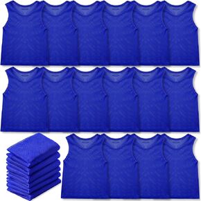 Sintege 24 Pcs Nylon Mesh Scrimmage Team Practice Vests Pinnies Jerseys for Children Youth Sports Basketball Soccer Football