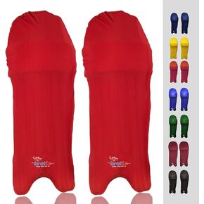 Bratla Cricket Batting Pads Covers Color Fit Neatly on Legguards Easily Put On