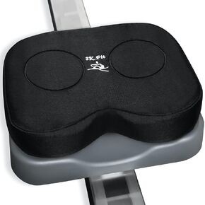 Rowing Machine Seat Cushion (Model 1) for The Concept 2 Rowing Machine with Medium Thickness Dual Density Memory Foam, Washable Cover for Indoor Erg, Concept 2 Rower, Water Rower Seat Pad