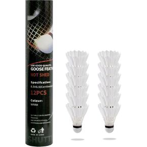 12 PACK Badminton Shuttlecocks,Badminton Birdies with Great Stability.Has High Speed Badminton.Durability for Indoor Outdoor Training Sports,Great for Trainers, Amateurs, Beginners and Family in Saudi Arabia