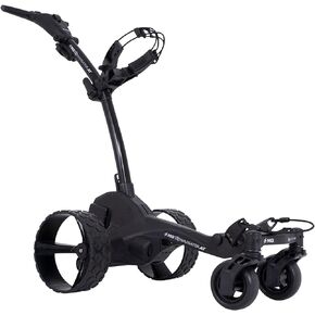 MGI Zip Navigator All Terrain Electric Golf Cart - 36 Hole Lithium Battery - Remote Control - Accessories Included (Multi-Purpose Clip, Drink, Umbrella, GPS-Phone, & Scorecard Holder), Black in Kuwait