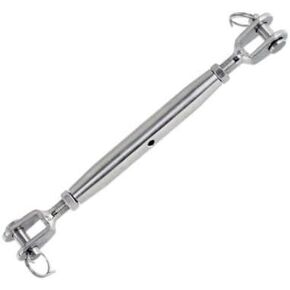 Stainless Steel 5/16" 8mm Jaw and Jaw Closed Body Turnbuckle with Working Magnetic,Marine Grade,Silver Tone,1 Pack Generic