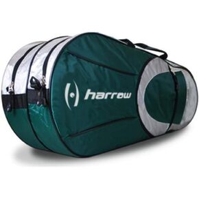 Harrow 6 Racquet Bag, Forest/White