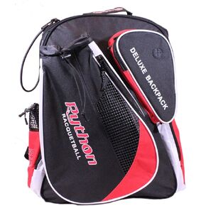 Python Deluxe "Backpack" Racquetball Bag Series (Black/Blue, Black/Red) Colors