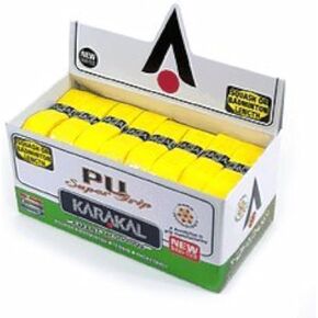 24 Karakal PU Super Grips (Yellow) - Box