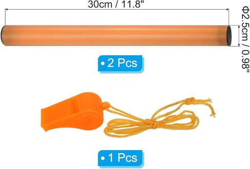 PATIKIL Junior Relay Track Baton ABS Plastic Tube Race Field Running Stick with Whistle for Outdoor Athletics Sport Game Practice Tool in Saudi Arabia