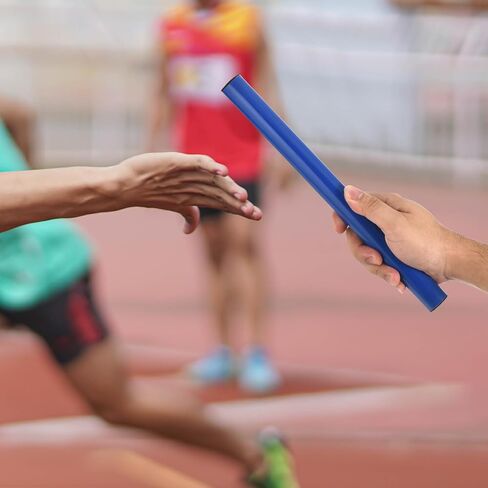 PATIKIL Junior Relay Track Baton ABS Plastic Tube Race Field Running Stick with Whistle for Outdoor Athletics Sport Game Practice Tool in Saudi Arabia