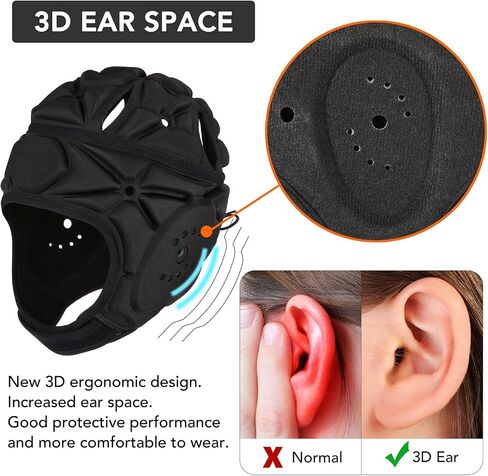 Victridge Soft Shell Helmet Flag Football 7v7 Rugby Headgear Scrum Cap Soccer Headguard for Adult Youth Kids in Saudi Arabia