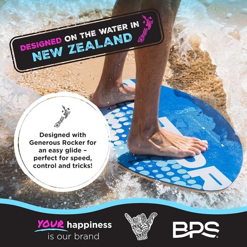 ألواح التزلج BPS New Zealand 'Gator' مع وسادة قبضة EVA ملونة وطبقة شفافة شديدة اللمعان | لوح خشبي مقشود مع وسادة قبضة للأطفال والكبار | اختر من بين 3 مقاسات ولون وسادة الجر in Kuwait