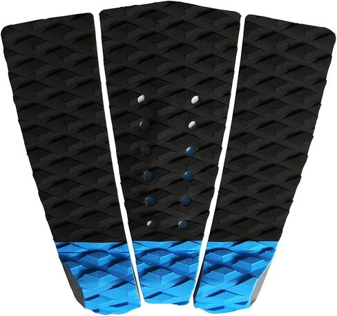Abahub 3 Piece EVA Surfboard Deck Traction Pads with Kicker for Stomp Skimboards, Surf Boards, Funboard, Fish Board, Black/Blue/Green/Gray/Orange/Pink/White/Wine Red in Saudi Arabia