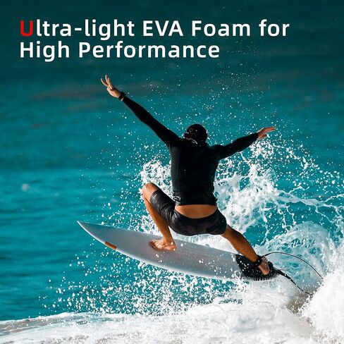 Abahub 3 Piece EVA Surfboard Deck Traction Pads with Kicker for Stomp Skimboards, Surf Boards, Funboard, Fish Board, Black/Blue/Green/Gray/Orange/Pink/White/Wine Red in Saudi Arabia