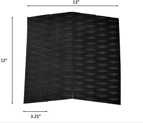 منصات جر Shaka Pro EVA لركوب الأمواج (الأمامية والخلفية) - 7 قطع قابلة للتعديل مع لاصق 3M - أقصى قبضة ماسية مع شريط الركل والقوس - تناسب جميع أحجام الألواح in Kuwait