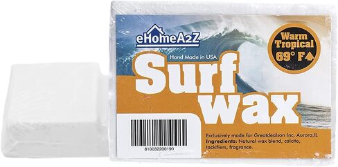 EHOMEA2Z Surf Wax دافئ استوائي حار عالي الأداء طبيعي بالكامل 1,2,3,4,6,12 عبوة من رائحة المانجو وشمع ركوب الأمواج وألواح التزلج على الماء لزجة in Kuwait