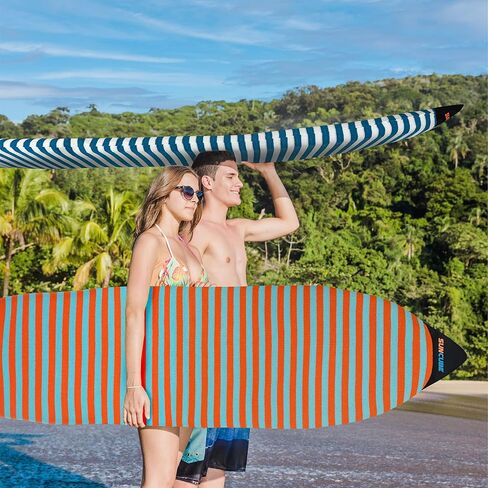 SUN CUBE Surfboard Sock Cover, Protective Surf Bag for Surfing Board, Light Stretchy Surfbag Sock Sleeve for Longboard, Hybrid, Shortboard in Saudi Arabia