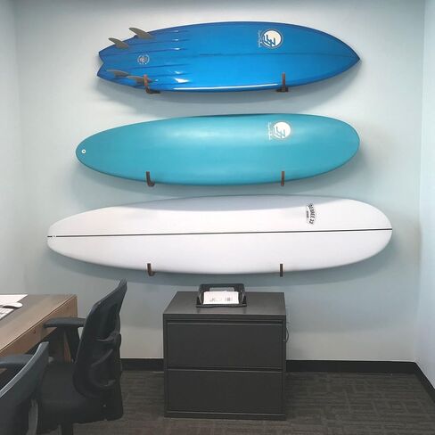 COR Surf Surfboard Wall Rack for Longboards and Shortboards | Beautiful Wood Wall Display Mount Works Indoor and Outdoor in Kuwait