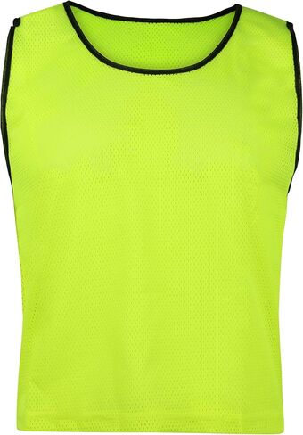 Figure Out Sports Scrimmage Team Practice Nylon Mesh Vests Pinnies Jerseys Adult Soccer, Basketball, Football (12 pcs) in Saudi Arabia