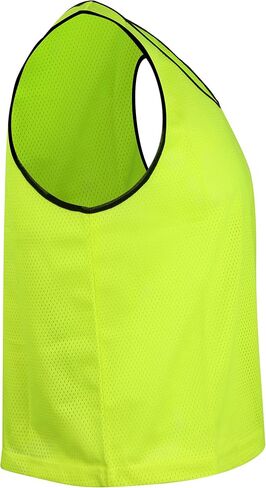 Figure Out Sports Scrimmage Team Practice Nylon Mesh Vests Pinnies Jerseys Adult Soccer, Basketball, Football (12 pcs) in Saudi Arabia