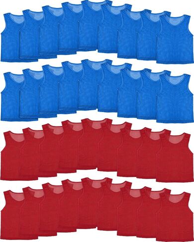 36 Pcs Pinnies Youth Scrimmage Vests Youth Pinnies for Sports Kids Soccer Basketball Jersey Practice Soccer Pinnies in Saudi Arabia