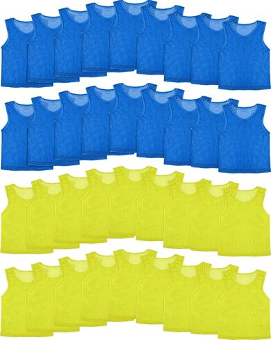 36 Pcs Pinnies Youth Scrimmage Vests Youth Pinnies for Sports Kids Soccer Basketball Jersey Practice Soccer Pinnies in Saudi Arabia