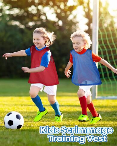 36 Pcs Pinnies Youth Scrimmage Vests Youth Pinnies for Sports Kids Soccer Basketball Jersey Practice Soccer Pinnies in Saudi Arabia