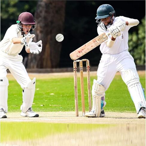 كرات الكريكيت البيضاء للتدريب والتدريب والتمرين ومهارات الارتداد الممتازة كرة كريكيت مطاطية إسفنجية ناعمة مع درزات تقليدية متينة مخيطة لجميع اللاعبين من الأعمار in Kuwait