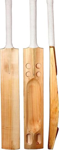 SportsYuva Hard Tennis Kashmir Willow Cricket Bat من الخشب الطبيعي مع غطاء مضرب مجاني in Kuwait