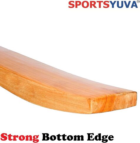 SportsYuva Hard Tennis Kashmir Willow Cricket Bat من الخشب الطبيعي مع غطاء مضرب مجاني in Kuwait
