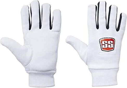 قفازات SS Legend Premium Cricket Wicket Keeping Gloves للرجال مقاس (خيارات الألوان الأحمر والأزرق والفضي والأسود) in Saudi Arabia
