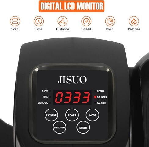 جهاز تمرين بيضاوي الشكل تحت المكتب من JISUO، جهاز تمرين الساق البيضاوي لكبار السن مُجمَّع بالكامل، جهاز تمرين بدواسة كهربائي محمول وهادئ مع جهاز تحكم عن بعد وشاشة عرض LCD in Saudi Arabia