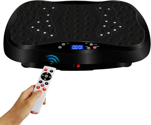 Vibration Plate Exercise Machine with Remote Control, Vibration Platform for Weight Loss, Whole Body Workout Machine, Fitness Machine, Foots Massage, Pain Relief, Home Office in Kuwait