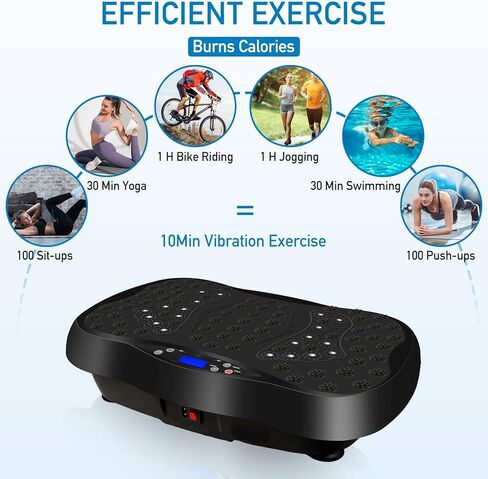 Vibration Plate Exercise Machine with Remote Control, Vibration Platform for Weight Loss, Whole Body Workout Machine, Fitness Machine, Foots Massage, Pain Relief, Home Office in Kuwait