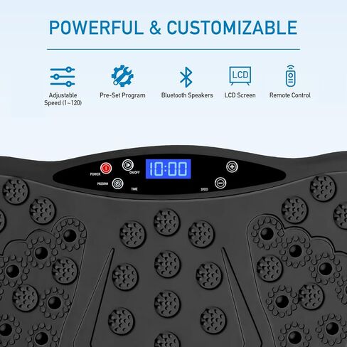 Vibration Plate Exercise Machine with Remote Control, Vibration Platform for Weight Loss, Whole Body Workout Machine, Fitness Machine, Foots Massage, Pain Relief, Home Office in Kuwait