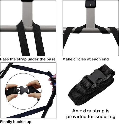 جهاز تمرين بدواسة محمول قابل للطي من Hausse مع شاشة إلكترونية، أسود in Kuwait