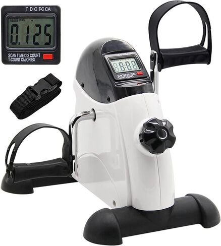 Hausse Portable Exercise Pedal Bike for Legs and Arms, Mini Exercise Peddler with LCD Display in Saudi Arabia