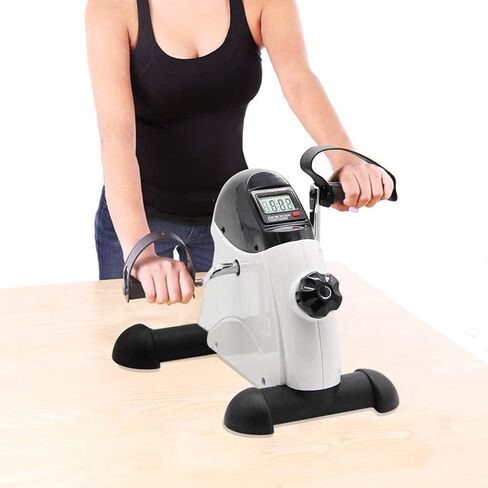 Hausse Portable Exercise Pedal Bike for Legs and Arms, Mini Exercise Peddler with LCD Display in Saudi Arabia
