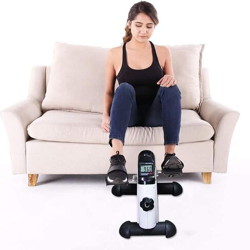 Hausse Portable Exercise Pedal Bike for Legs and Arms, Mini Exercise Peddler with LCD Display in Saudi Arabia