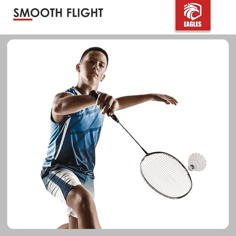 Badminton Birdies Feather Bedminton Shuttlecocks- Birdie Ball for Indoor and Outdoor Matches ~ Highly Stable & Durable Shuttle Balls -Best for PRO Club Players in Saudi Arabia