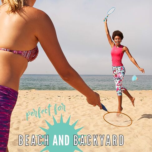 مجموعة مضارب كرة الريشة الرياضية من فرانكلين - سماشمينتون، كبيرة الحجم - مجموعة شبابية في الفناء الخلفي للاعبين مع طيور للأطفال in Kuwait