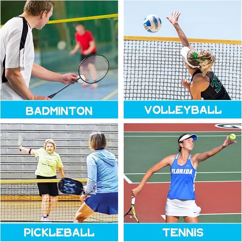 Pickleball Net Volleyball Net Outdoor Height Adjustable 17ft/10ft x 7.2ft Badminton Net Backyard Game Tennis Portable for Junior Kid Soccer Pool Sports High School in Saudi Arabia